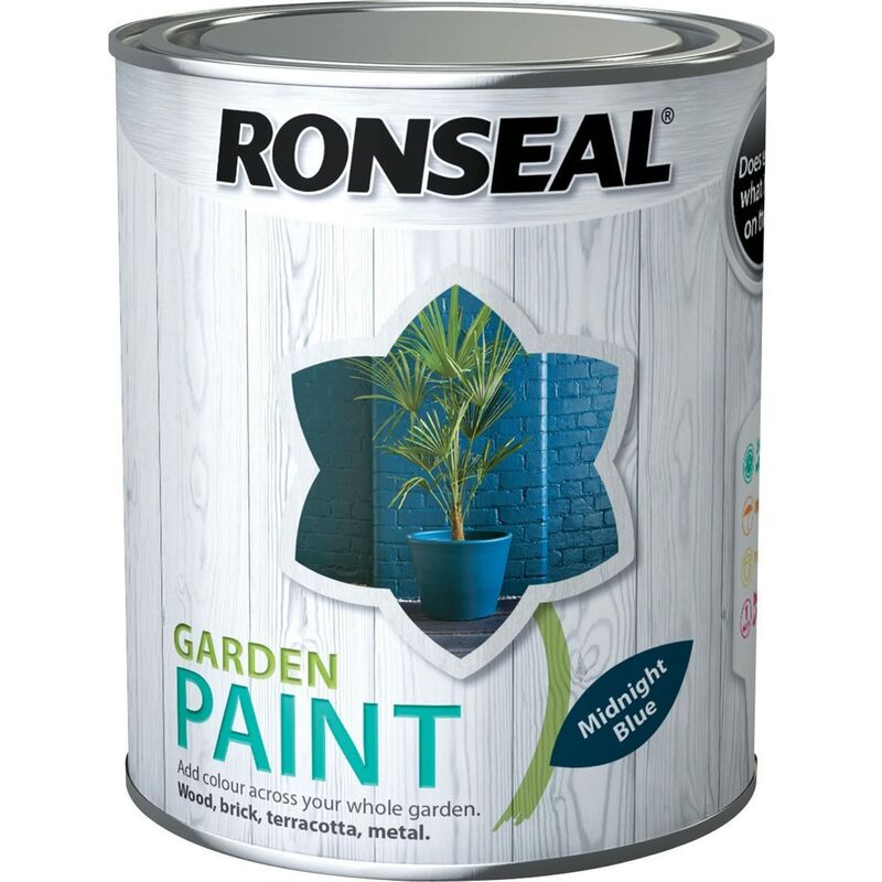 Ronseal Garden Paint Midnight Blue 2.5L I65Q7O4EFQ