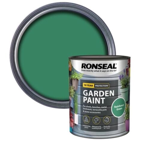 Ronseal Garden Paint Rainforest Green 750ml