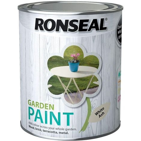Ronseal Garden Paint White Ash 750ml
