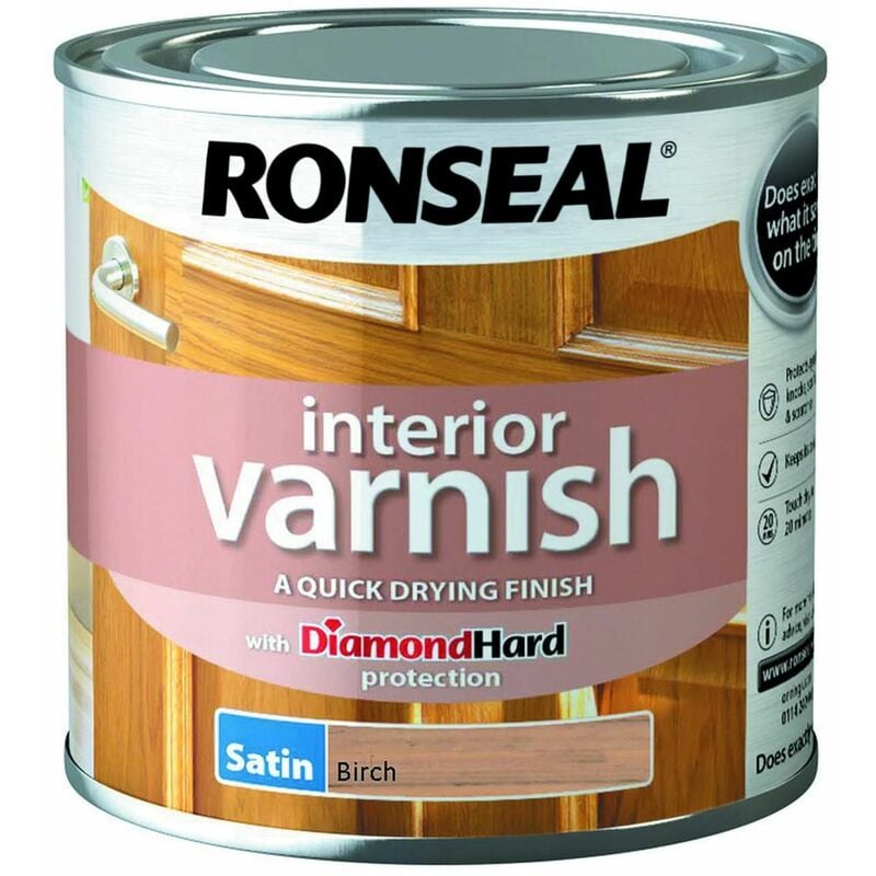 TBC - Interior Varnish Quick Dry Satin Birch 250ml RSLIVSBI250