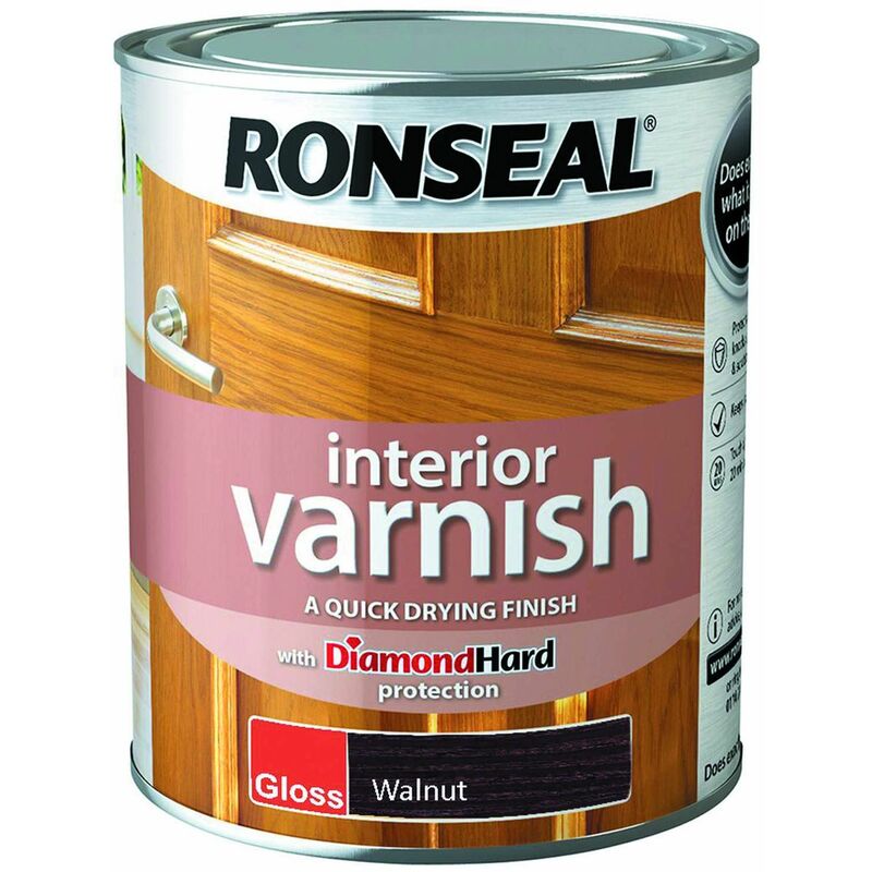 TBC - Interior Varnish Quick Dry Gloss Walnut 750ml RSLINGWN750