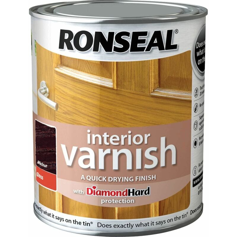 Interior Varnish Quick Dry Gloss Walnut 250ml RSLINGWN250