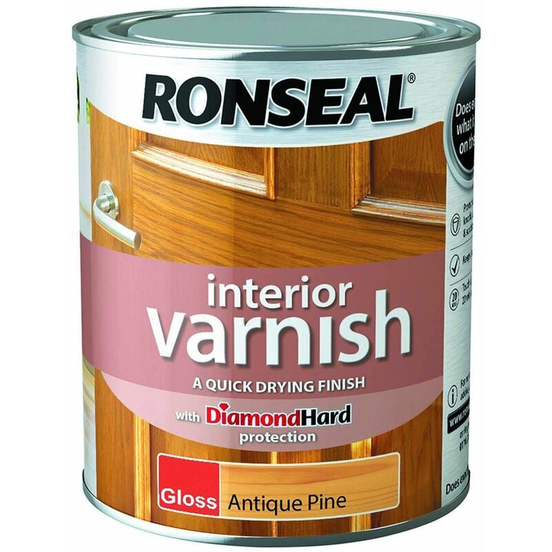 TBC - Interior Varnish Quick Dry Gloss Antique Pine 750ml RSLINGAP750