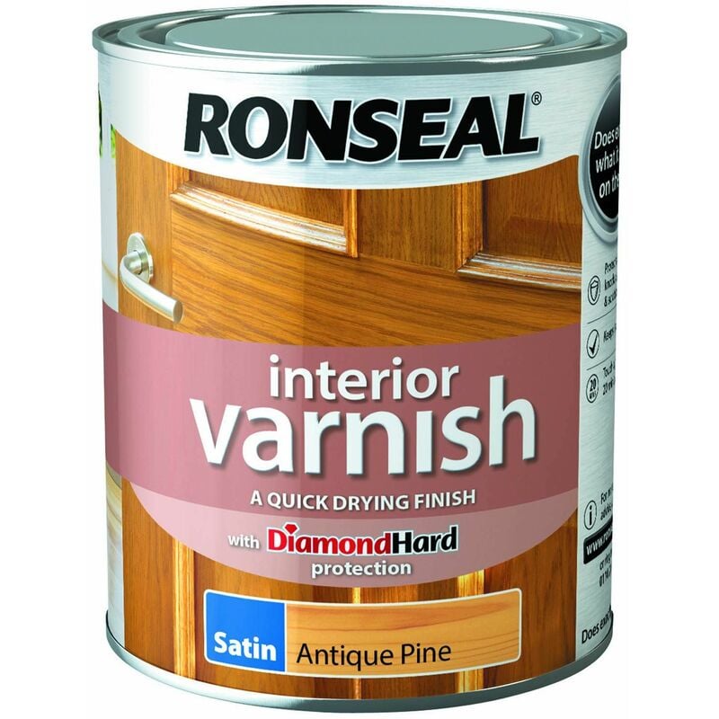 TBC - Interior Varnish Quick Dry Satin Antique Pine 750ml RSLIVSAP750