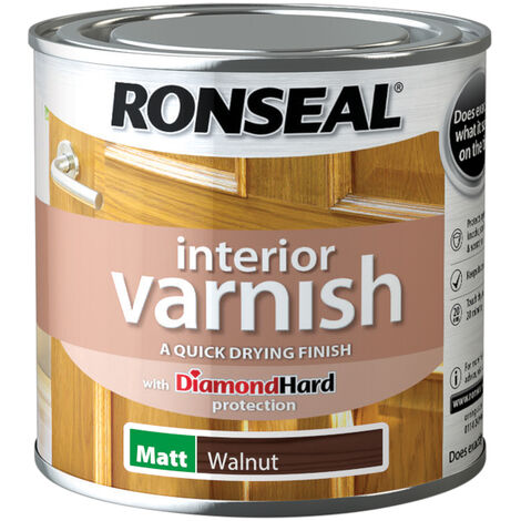 Ronseal Interior Wood Varnish - Walnut - Matt - 250ml