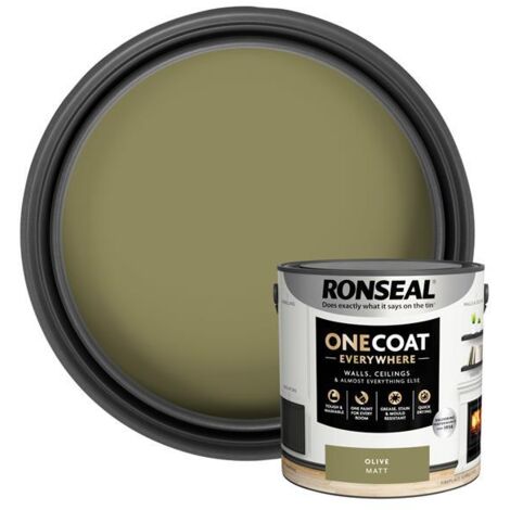 Ronseal One Coat Everywhere Interior Paint Olive Matt 2.5L