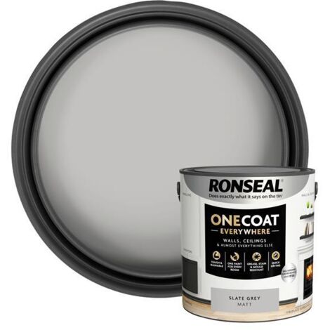 Ronseal One Coat Everywhere Interior Slate Grey Matt 2.5L