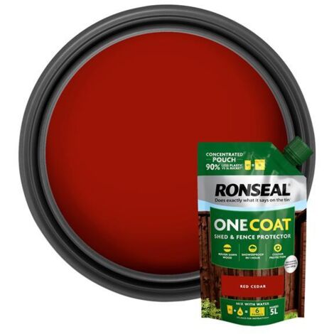 Ronseal One Coat Shed & Fence Refill Pouch Red Cedar 950ml RSLOCFLCEPCH