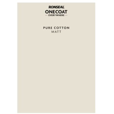 Ronseal Peel & Stick Everywhere Paint in Pure Cotton Color - Easy Application, Durable Finish