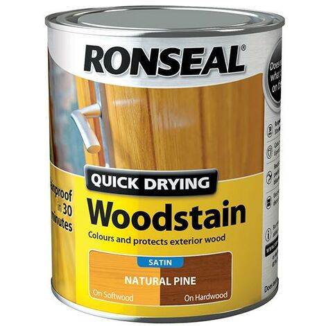 Ronseal Quick Drying Woodstain Satin Natural Pine 750ml RSLQDWSNP750