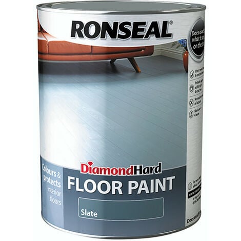 Ronseal RSLDHFPSL5L Diamond Hard Floor Paint Satin Slate 5 litre