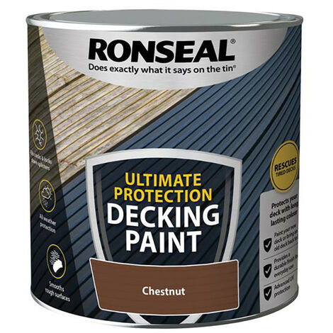 Ronseal RSLDPCH25L Ultimate Protection Decking Paint Chestnut 2.5 litre
