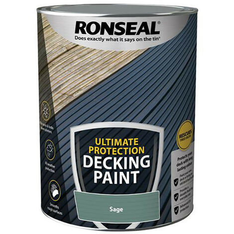 Ronseal RSLDPS5L Ultimate Protection Decking Paint Sage 5 litre