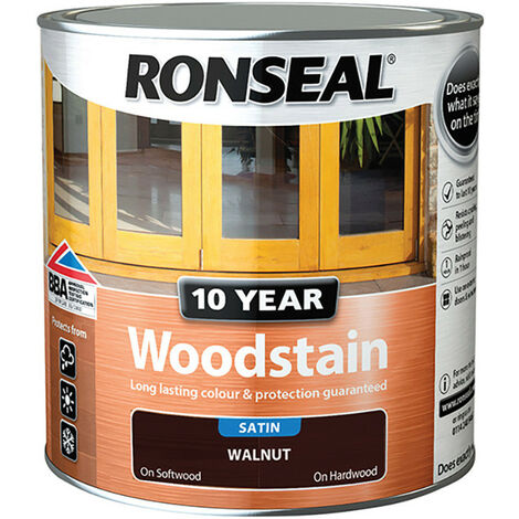 Ronseal RSL10WSW25L 10 Year Woodstain Walnut 2.5 litre