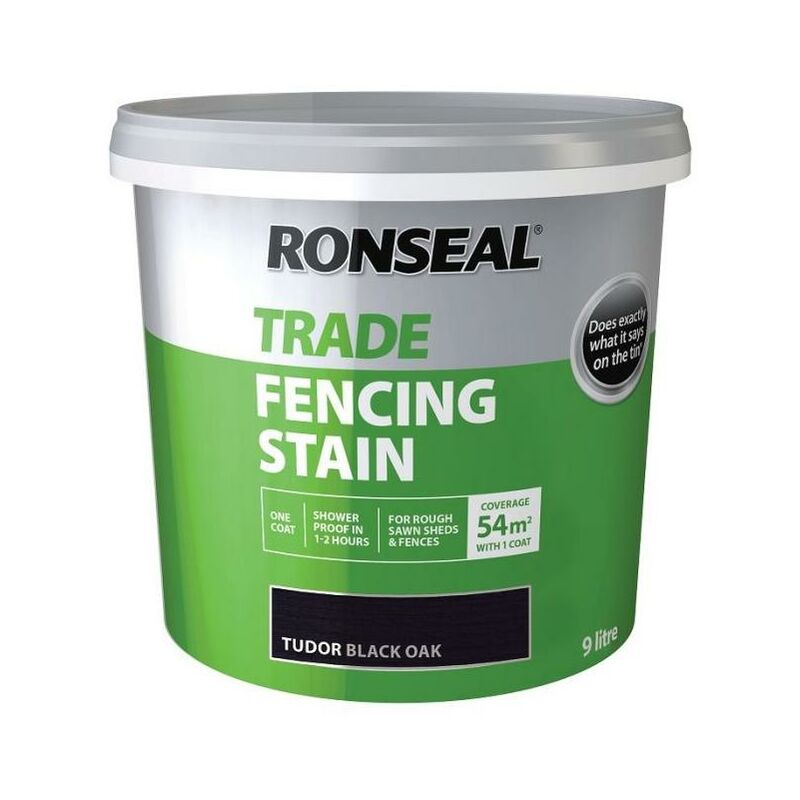 Trade Fencing Stain - Tudor Black Oak - 5L - Ronseal