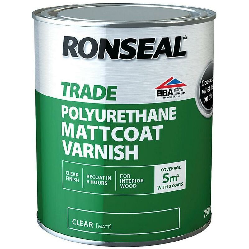 Ronseal Trade Polyurethane - Matt Coat Matt - 2.5L