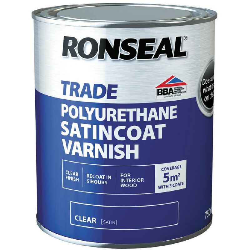 Ronseal Trade Polyurethane - Satin Coat Satin - 2.5L