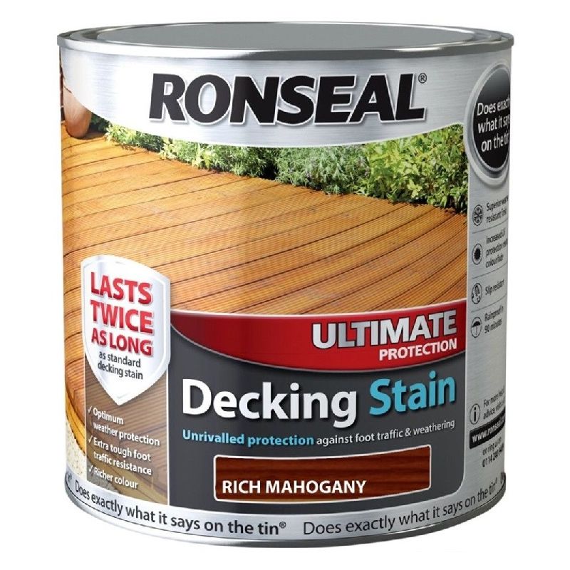 Ultimate Protection Decking Stain - Mahogany - 5 Litre - Ronseal