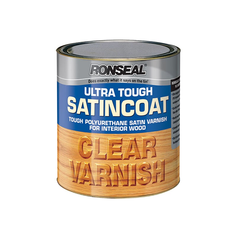 Ronseal - 09055 Ultra Tough Internal Clear Satincoat Varnish 750ml RSLUTVSC750