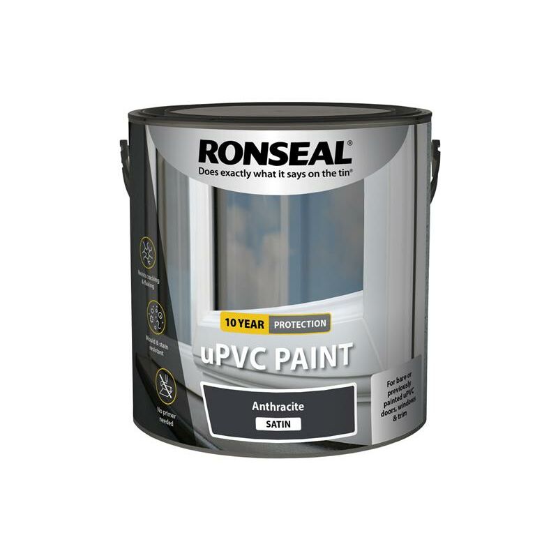 Ronseal - uPVC Paint Anthracite Satin 2.5 litre RSLUPVCAS25L