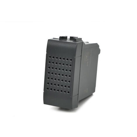 Ronzatore compatibile con living light international air per placca 3 moduli suoneria avvisatore acustico allarme nero