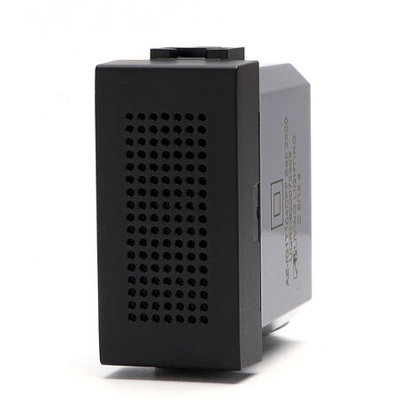 Ronzatore elettrico 230V per campanello nero compatibile anche con BTicino Livinglight