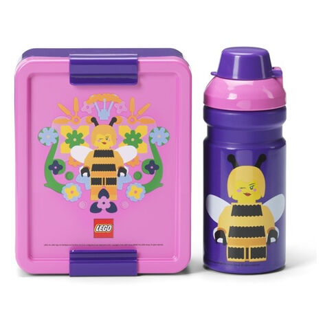 ROOM COPENHAGEN LEGO LUNCH SET LUNCH - DESIGN EMBLÉMATIQUE - AMUSANT ET FONCTIONNEL - BOUTEILLE DE 390 ML ET BOÎTE À GOÛTER POUR