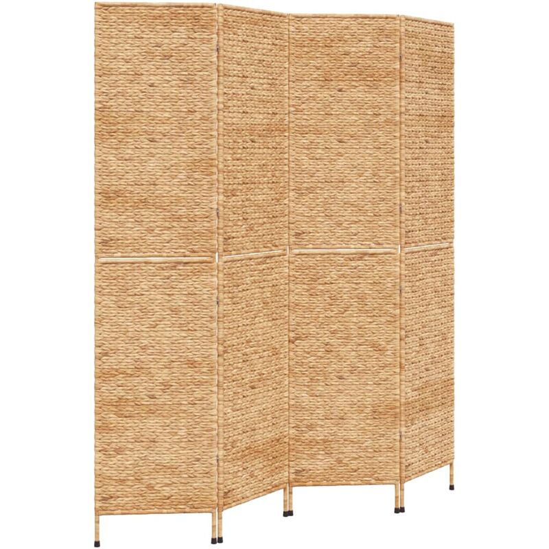 Room Divider 4-panel 163x180 Cm Water Hyacinth Vidaxl