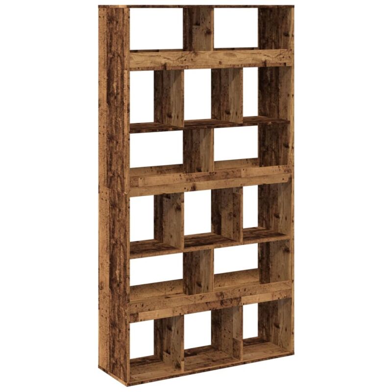 Room Divider Old Wood 100x33x187.5 Cm Engineered Wood Vidaxl