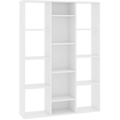 Room Divider/Book Cabinet White 100x24x140 cm Engineered Wood vidaXL