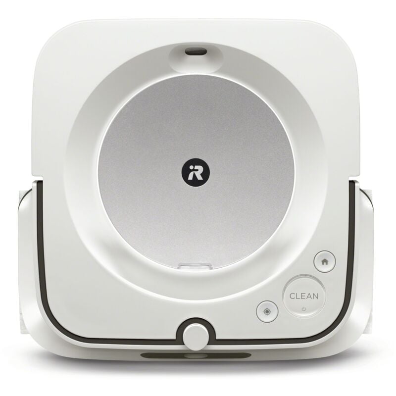 iRobot Braava Jet m6. Tipo di contenitore della polvere: Combi, Colore del prodotto: Bianco, Forma: Quadrato. Capacità polvere (totale): 0,4 L,