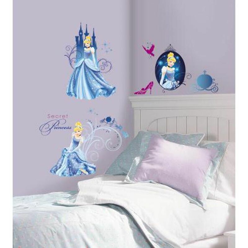 Disney princesse cendrillon - Stickers repositionnables de la princesse Cendrillon, Disney - Multicolore