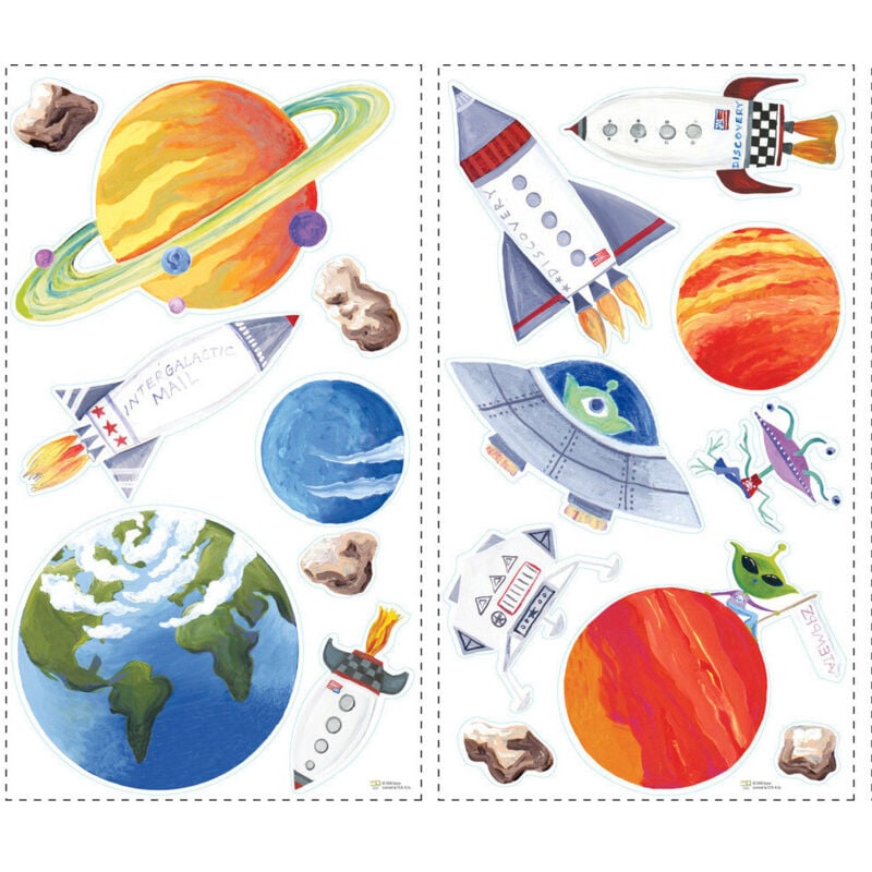 Roommates - Stickers - Espace Extra-Atmosphérique - Hauteur 45,7 cm