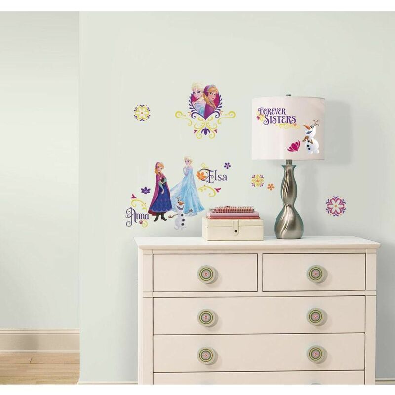 LA REINE DES NEIGES - Stickers repositionnables brilliants la Reine des Neiges, Disney - Multicolore