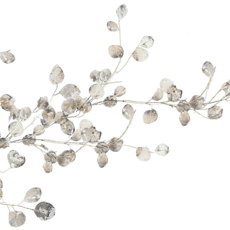 Thedecofactory - Stickers - Branches De Fleurs Argentées - Hauteur 45,7 cm