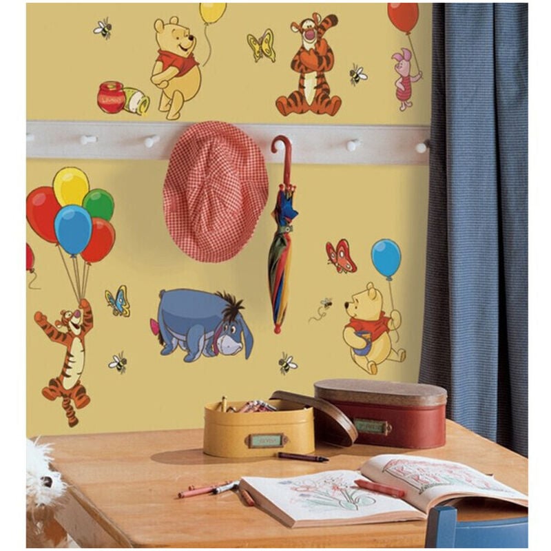 Roommates - 38 Stickers repositionnable Winnie l'Ourson Disney 102x46cm