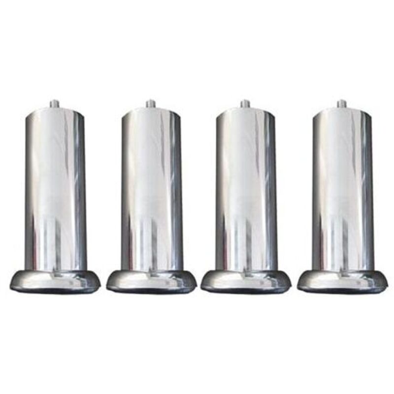 Ebac - Jeu de pieds Cylindre Metal chrome 20 cm
