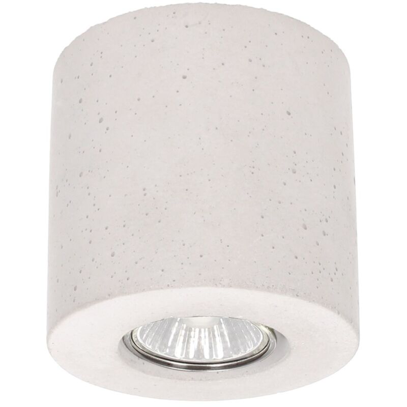 Plafonnier en Béton Blanc Design Cylindre pour 1 Ampoule CONCRETEDREAM Plafonnier en Béton Blanc Design Cylindre pour 1 Ampoule CONCRETEDREAM