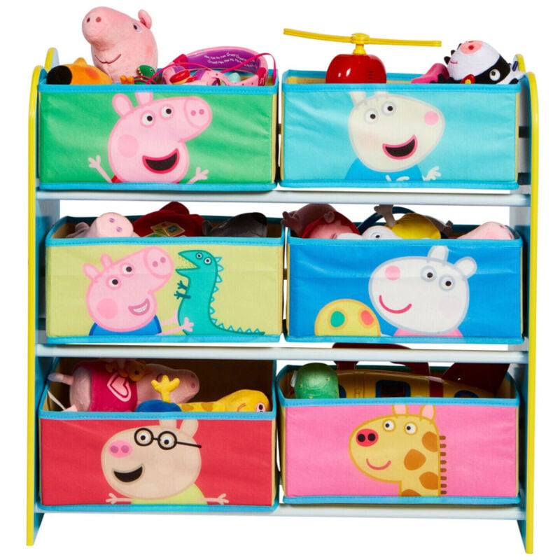Meuble de Rangement à 6 paniers Peppa Pig