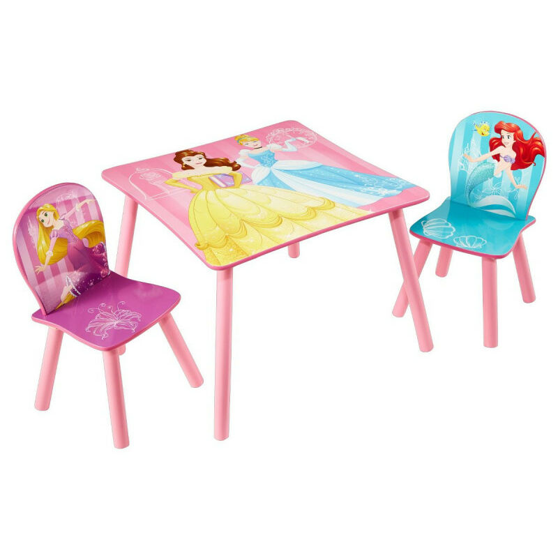 Ensemble table et 2 chaises Princesses Disney - Rose