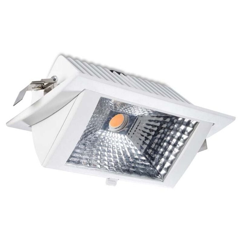 Image of LedsC4 Downlight Out Square 44.8W Bianco Caldo - 3000K Cri 80 93.1º Bianco Ip20 4213L