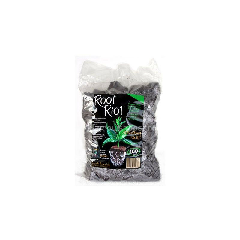 Growth Technology - Root Riot - plug de bouturage- germination x100 plugs
