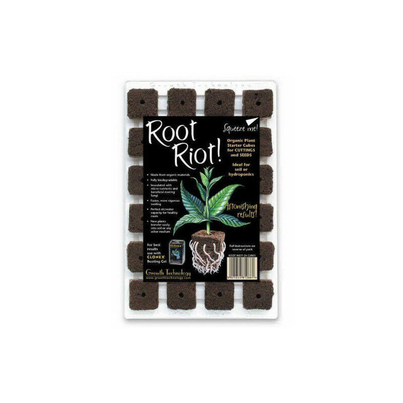 Plug Root riot x 24 - Bouturage et germination Growth Technology
