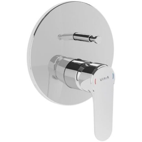 Root Round mitigeur de douche à encastrer à levier, vendu sans corps d'encastrement, chrome (A42727EXP)