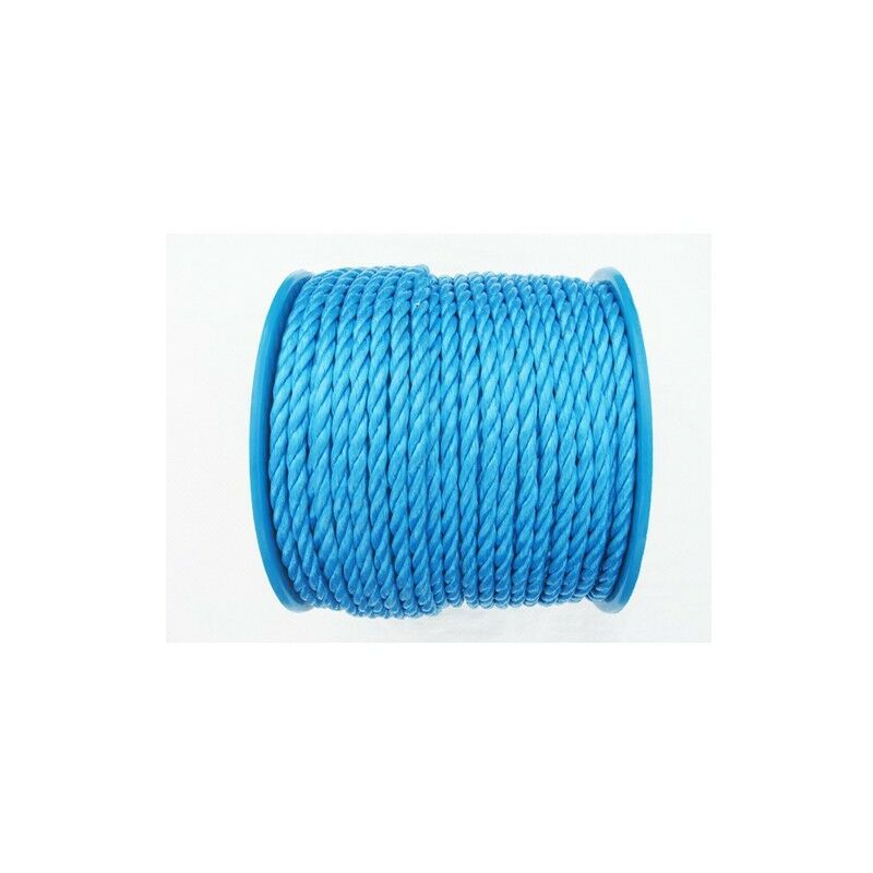 Kendon Rope and Twine ROPEREEL1073 Blue Poly Rope on Plastic Reel 10mm x 73 Metre