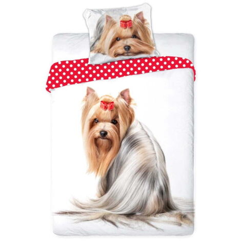 Ropa de cama 160x200 Algodón Perro Yorkie
