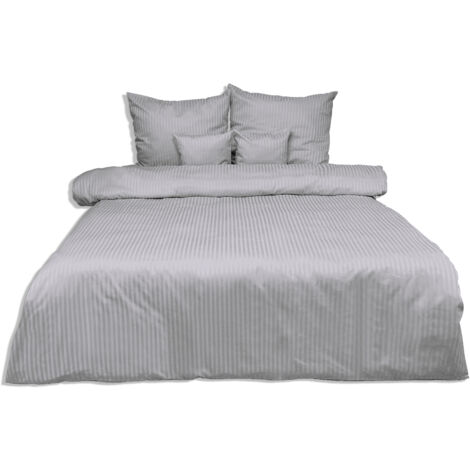 Ropa de cama damasco, rayas 1cm (160x200-1.70x80-2)
