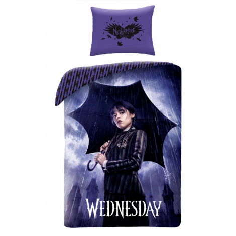 Ropa de cama de algodón 160x200 Miércoles Addams HIT La Familia Addams