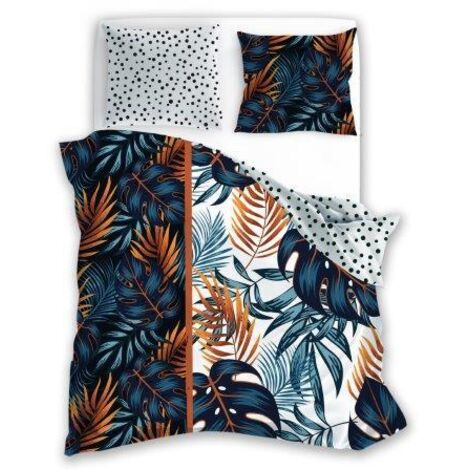Ropa de cama de algodón 160x200 Summer Dream Leaves