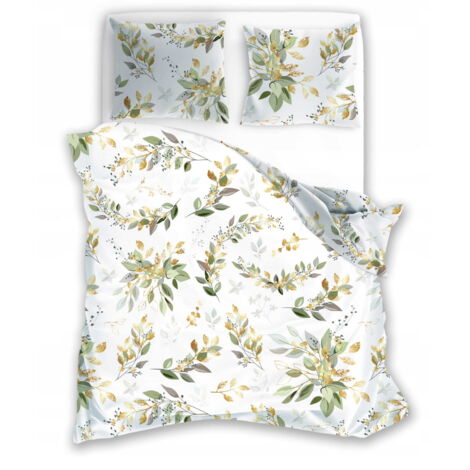 Ropa de cama de algodón 220x200 Flovery Flower Garden Green
